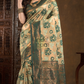 Jade Green Cotton Silk Saree - 018