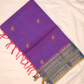 Kanchi Cotton|Dual Tone Purple & Aqua Green/ Blue