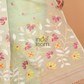 Handloom Jamdani Saree With Light Green - 146