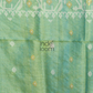Tissue Silk Jamdani Saree With Shaded Teal Green - 122