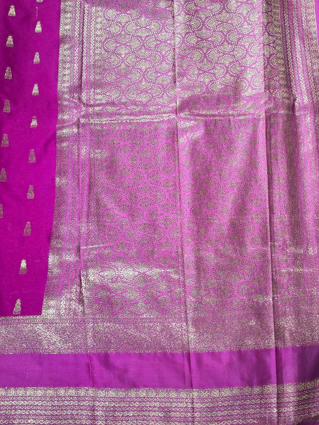 Classic Mysore Silk Saree  |  Magenta