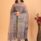 Pure Handloom Muslin Jamdani Dupatta With Off Black - 024