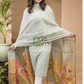 Light Green Jamdani 2-Piece Set Kurti & Dupatta (UNSTITCHED) -685