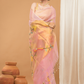 Tissue Muslin Jamdani Saree With Light Pink -007