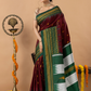 Traditional Ilkal Viscose Saree | Wine Maroon