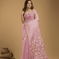 Jamdani Saree With Light Pink - 051 - indeloom