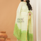 Pastel light green color Jamdani 2-Piece Set Kurti & Dupatta (UNSTITCHED) - 152