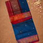 Handloom Korvai Cotton Silk Saree  |  Denim Blue