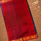 Handloom Korvai Cotton Silk Saree  |  Denim Blue