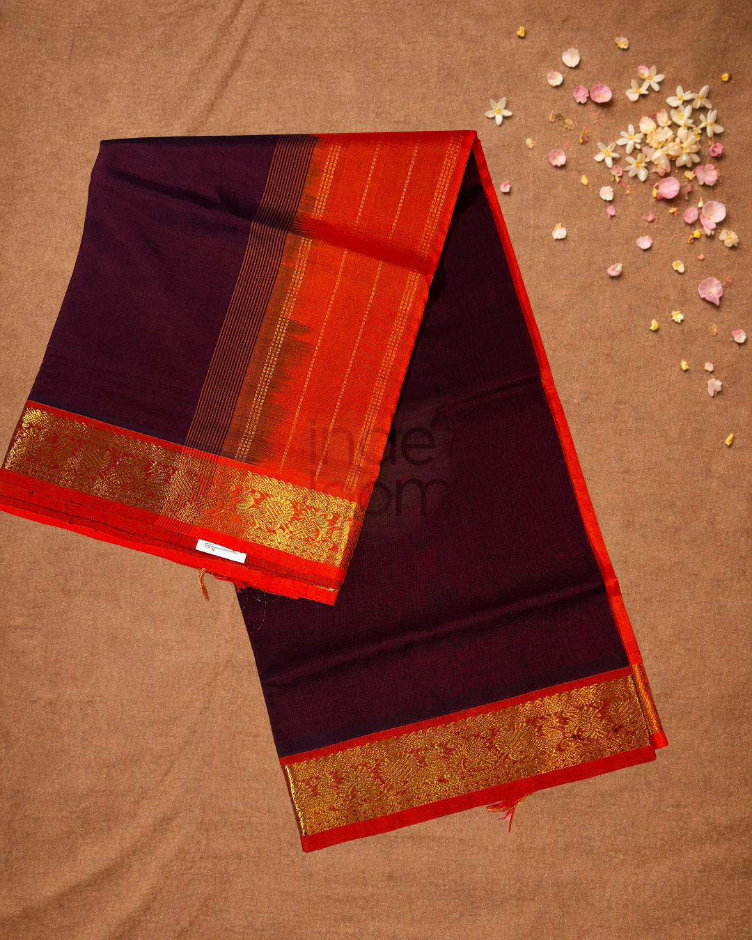 Handloom Korvai Cotton Silk Saree  |  Berry Pink