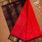 Pure Handloom Korvai Saree | With Apple Red