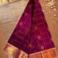 Handloom Korvai Cotton Silk Saree  |  Grape Purple