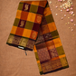 Handloom Korvai Silk Cotton Saree  |  Mustard Yellow