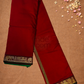 Pure Handloom Korvai Saree | With Dark Red