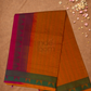 Pure Handloom Korvai Saree | With Ginger Orange