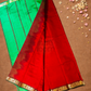 Pure Handloom Korvai Saree | With Dark Red