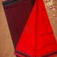 Handloom Korvai Cotton Silk Saree  |  Classic Red