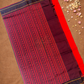 Handloom Korvai Cotton Silk Saree  |  Classic Red