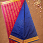 Handloom Korvai Silk Cotton Saree  |  Denim Blue
