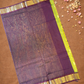 Handloom Korvai Silk Cotton Saree  |  Lime Green
