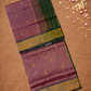 Handloom Korvai Silk Cotton Saree  |  Wine Red