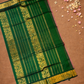 Handloom Korvai Silk Cotton Saree  |  Wine Red