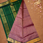 Handloom Korvai Silk Cotton Saree  |  Wine Red