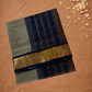 Handloom Korvai Silk Cotton Saree  |  Almond Beige