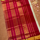 Handloom Korvai Silk Cotton Saree  |  Peacock Teal