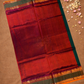 Handloom Korvai Silk Cotton Saree  |  Deep Teal