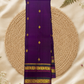 Handwoven Pure Gadwal Silk Saree  |  Mulberry Purple