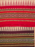 Handwoven Pure Vidarbha Tussar Silk Saree  |  Light Orange