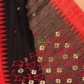 Linen Checks Saree With Rich Black - 134