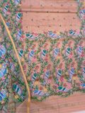 Handwoven Pure Handwoven Pure Muslin Saree  |  Peach Orange