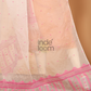 Pure Handloom Muslin Jamdani Dupatta With Light Pink - 003