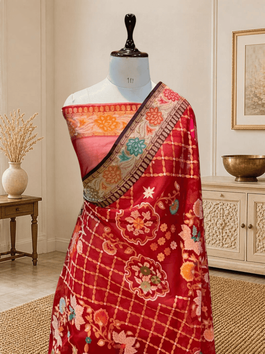 Exclusive Benarasi Silk Saree | Red