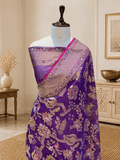 Exclusive Benarasi Silk Saree | Purple