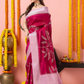 Classic Benarasi Semi Silk Saree | Magenta Pink