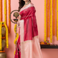Classic Benarasi Semi Silk Saree | Magenta Pink