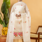 Classic Kota Doria Cotton Unstitched 2-Piece Kurti | Off-White