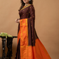 Classic Mysore Semi Silk Saree | Chocolate Brown