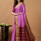 Classic Mysore Semi Silk Saree | Lavender Magenta