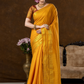 Classic Mysore Semi Silk Saree | Mustard Gold