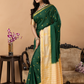 Classic Mysore Semi Silk Saree | Dark Green