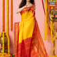 Classic Mysore Semi Silk Saree | Bright Yellow