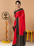 Classic Mysore Semi Silk Saree | Classic Red