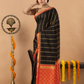 Classic Mysore Semi Silk Saree | Jet Black
