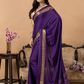 Classic Mysore Semi Silk Saree | Royal Purple