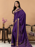 Classic Mysore Semi Silk Saree | Royal Purple
