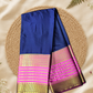 Classic Mysore Silk Saree  |  Navy Blue